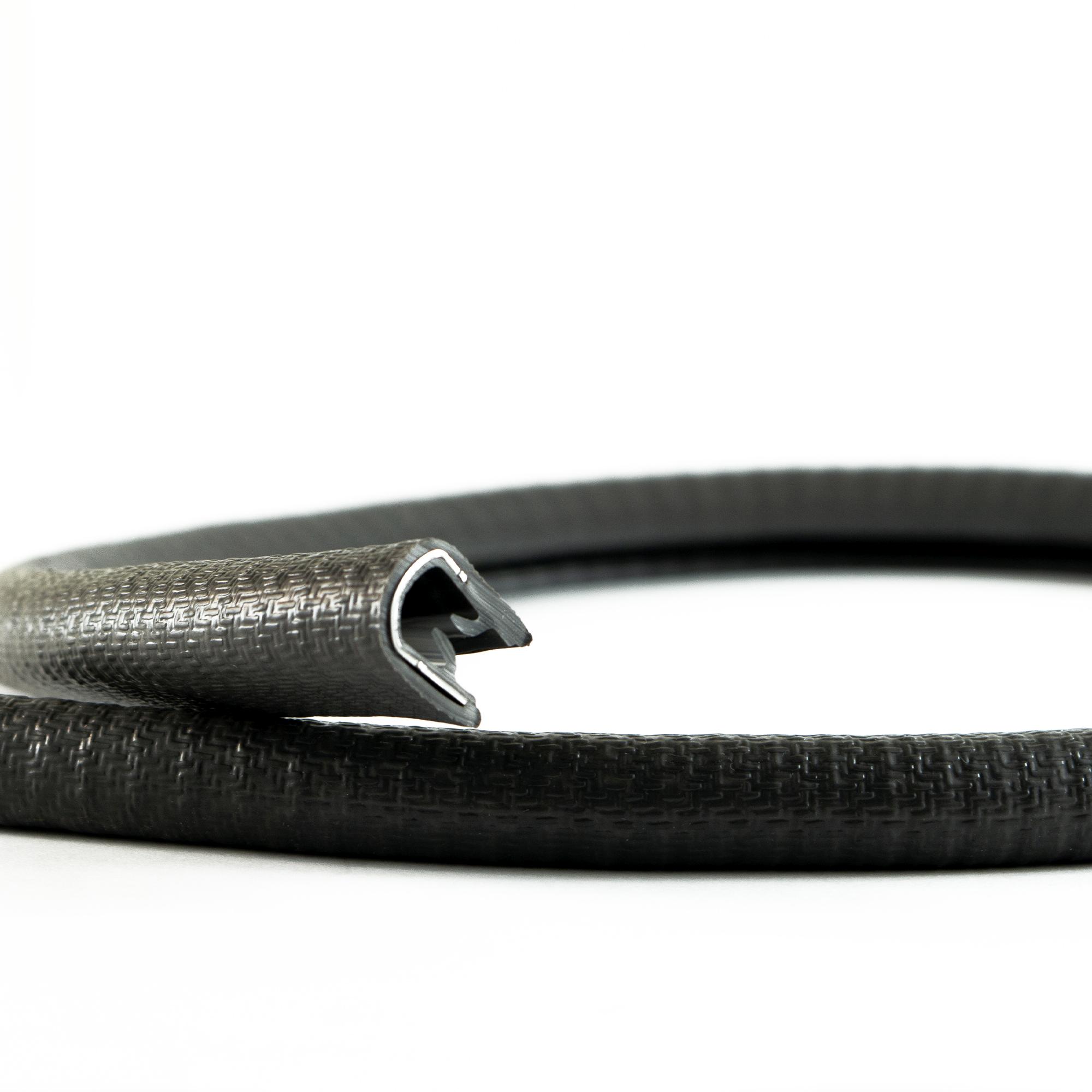 Edge protection profile 1 - 4.5 mm / PVC / black
